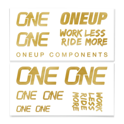 OneUp Components Decal Kit gold