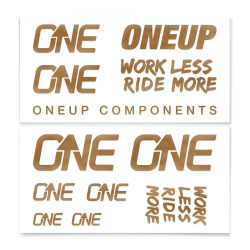 OneUp Components Decal Kit matte bronze